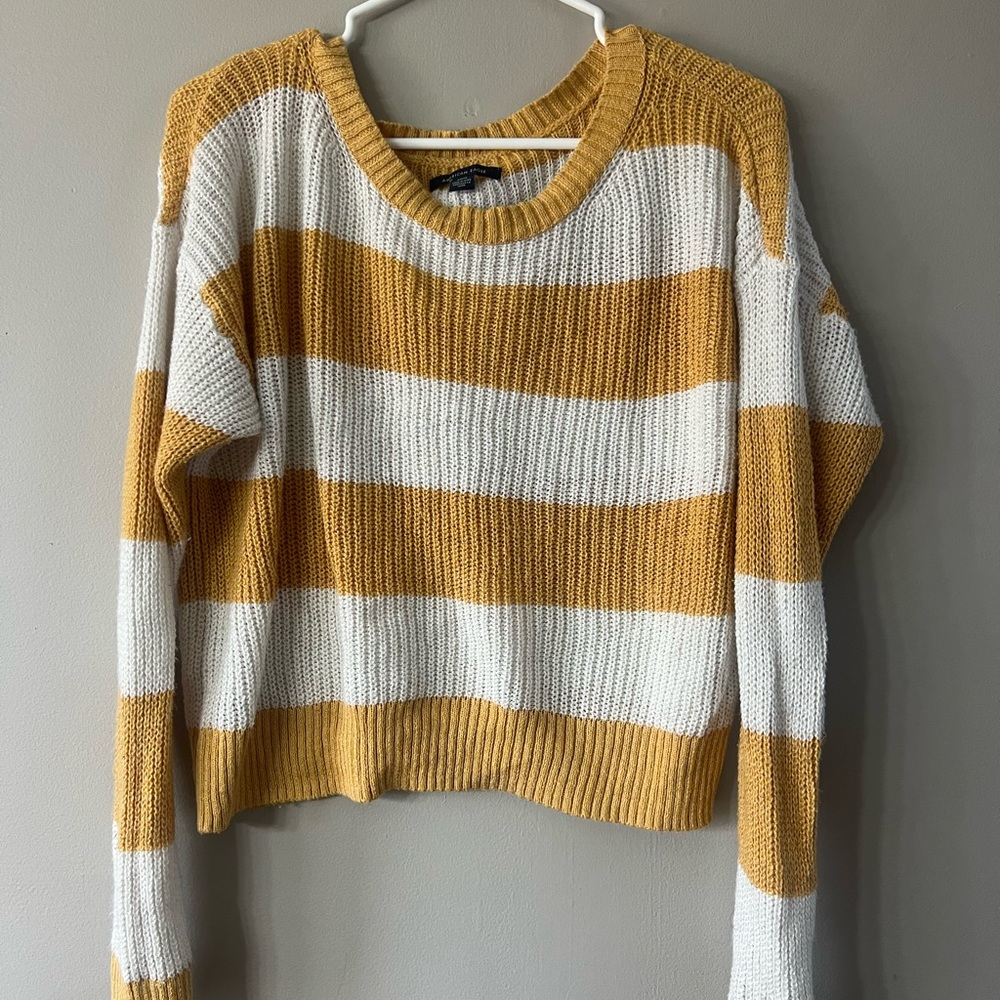 Striped Yellow and White Sweater